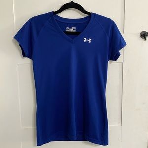 blue athletic under armour t-shirt xs